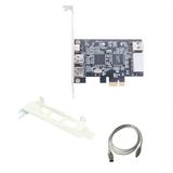 PCI-E 1X IEEE 1394A 4 Port(3+1) Firewire Card Adapter 1394 a PCIe with 6 Pin to Cable