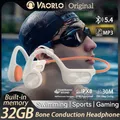 Aggiorna X7 Cuffie wireless a conduzione ossea Bluetooth 5.4 Lettore MP3 da 32 GB IPX8 Cuffie