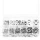 Kit assortimento di serrature e rondelle piatte da 260 pezzi Set di rondelle di bloccaggio a molla e rondelle piatte in acciaio inossidabile M3 M4 M5 M6 M8 M10