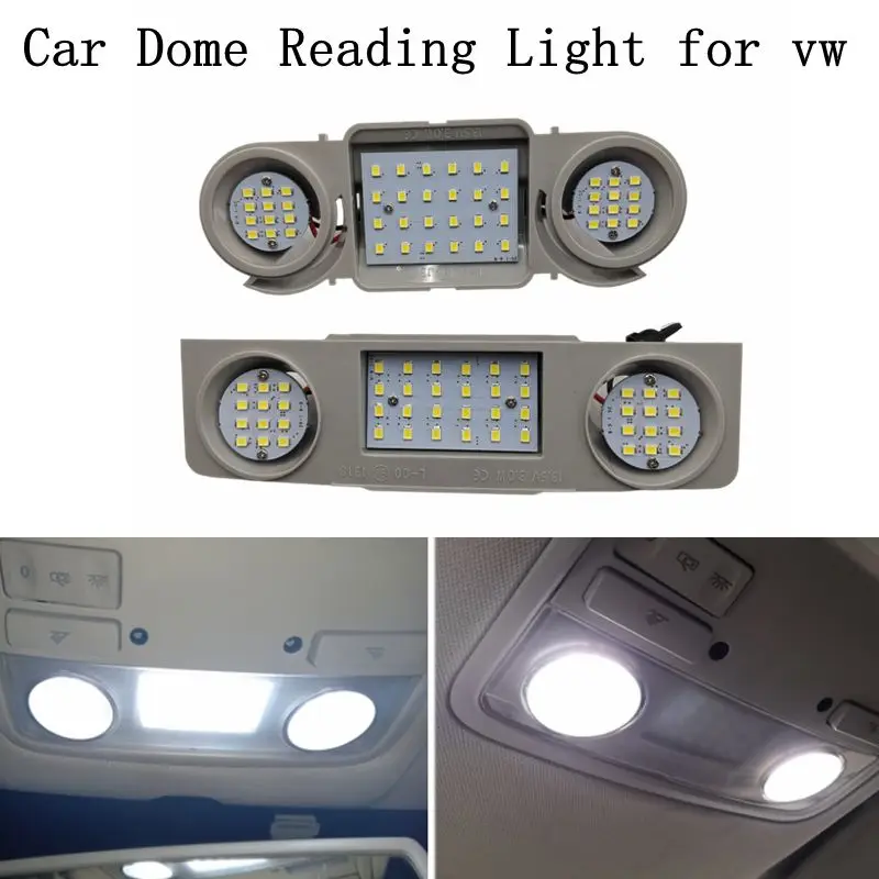 12V Luci Interne Auto LED Lampade A Cupola Accessori Auto Per Volkswagen VW Passat B6 B5 B7 CC Golf 4 5 6 Seat Leon Skoda Octavia