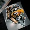 Retro Eagle Graphic Adesivi riflettenti per moto Moto Auto Casco per auto Corpo Serbatoio carburante