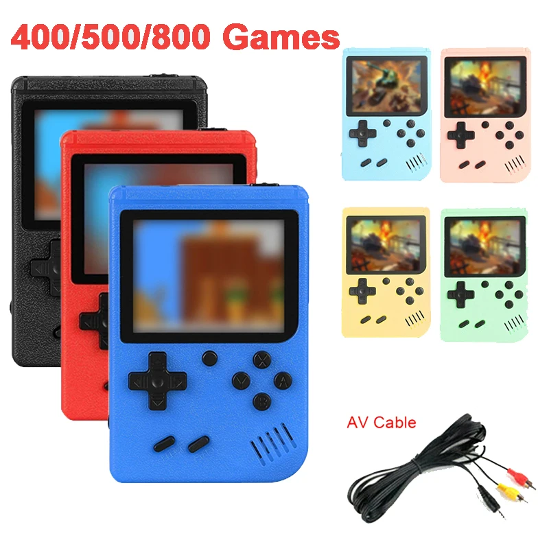 Built-in 400/500/800 Giochi classici arcade retrò Console di gioco console per Game boy Emulatore TV Videogioco Lettore di giochi portatile