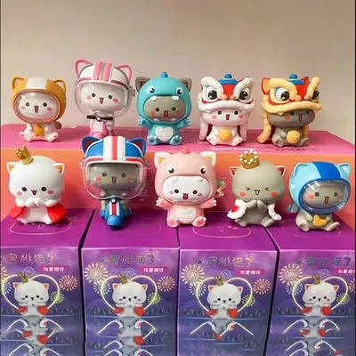 Genuine Mitao Cat 3 Season Lucky Cat Cheap Kawaii Cat Blind Box Toys Surprise Figure Cartoon Model