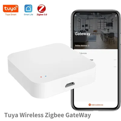 Tuya Zigbee Hub Wireless Multi Mode Gateway For Smart Home Automation for ZigBee Devices Via Smart