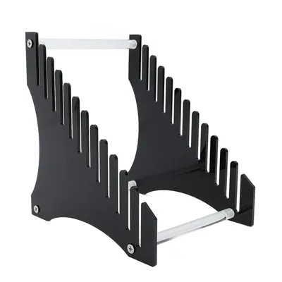 12 Slots Record Storage Holder Acrylic Stylish Space Saving Easy Assembly Vinyl Record Organizer for