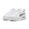 Sneaker PUMA "Mayze Glitter Sneakers Mädchen", Kinder, Gr. 38, weiß (weiß silber metallic), Obermaterial: Synthetik, Textil; Futter: Textil; Innensohle: Textil; Laufsohle: Thermoplastischer Gummi, Schuhe