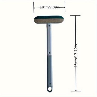 TEMU Pet Hair Removal Brush With Long Handle: Made From Sturdy Nylon, Ideal For Dogs - For Grooming And Tidying Up Image