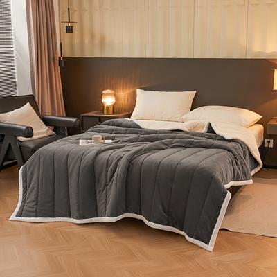 TEMU 1pc Thick Modern Cottage Style Blanket - Soft Durable Multi-use For Sofa Bed Nap, Mixed Colors, Hand Wash Only, Valentine's Day & New Year Home Decor Gift, Throw Blanket For Couch, Cozy Texture Image