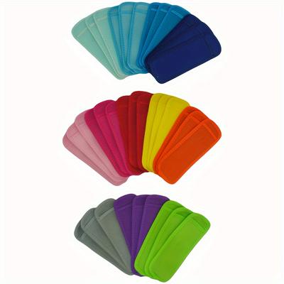 TEMU A Set Of 36 Summer Outdoor Party Sleeves In 12 Stylish Colors, Made Of Simple Neoprene Material, To Prevent Hands From Freezing And From Melting, Reusable. Image