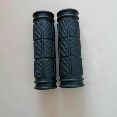 TEMU 2pcs Anti-slip Rubber Bicycle Handlebar Covers, 9cm Single-sided Design, Black - For Mountain & Road Bikes Image