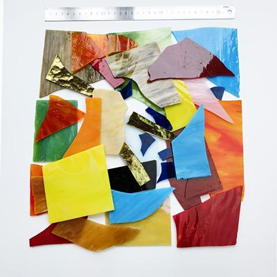 TEMU 1kg , Irregular Broken Mosaic Pieces For Crafts And Decor, Assorted Colors, Diy Art Projects, Oloblb Brand, Diy Handmade Materials Image