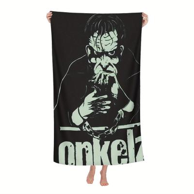 TEMU Onkelz Inspired Quick-dry Microfiber Beach Towel - Tropical , Lightweight & Absorbent, Swimming, Gym, Yoga - Companion, Quickdry Towels Image