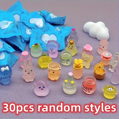 TEMU 30pcs Mini Surprise Bag Set - Halloween, Christmas & Easter Gifts- Assorted Party Favors,no-battery Glowing Charms For , Crafts, And Handbag Accessories Image