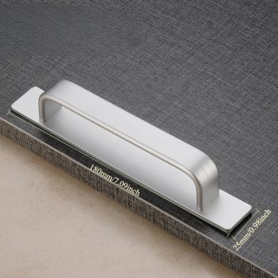 TEMU 1pc Punch-free Door And Window Handle Self-adhesive Door Handle - To Drill Holes, Suitable For Wooden Doors And Windows, Sliding Doors Image