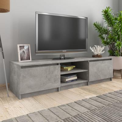 TEMU Tv Cabinet Concrete Gray 140x40x35.5 Cm Wood Material Image