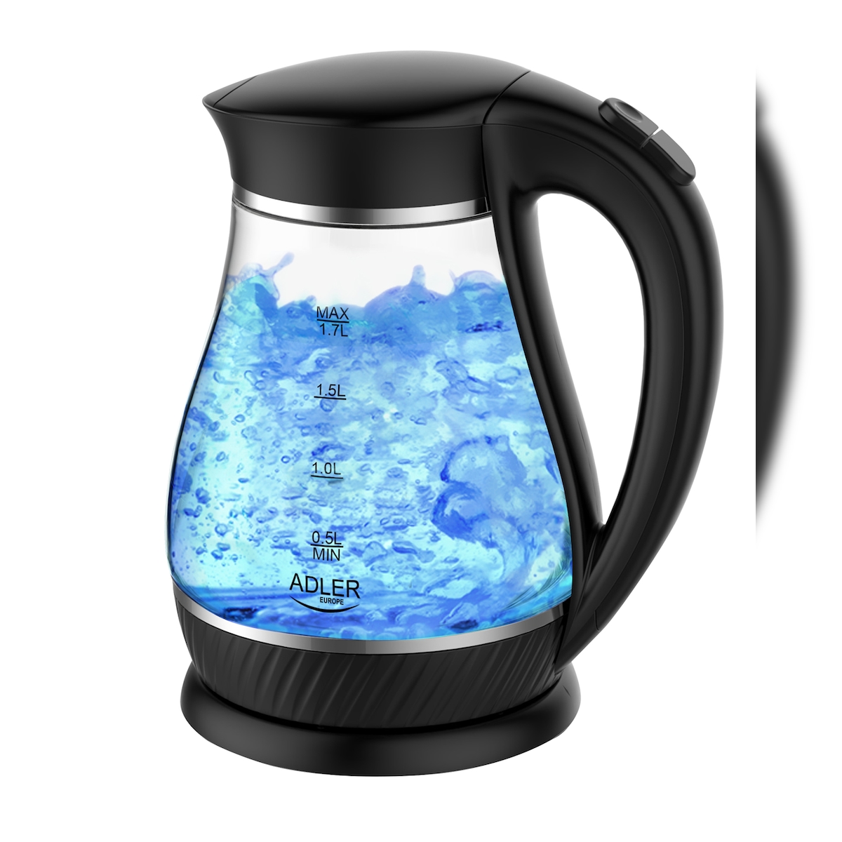 Adler AD 1274b Glas-Wasserkocher 1.7L schwarz Image