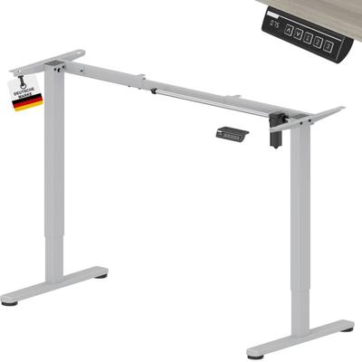 Albatros - UP30 Silber Gestell für Schreibtisch Höhenverstellbar Elektrisch mit Motor, silber Image