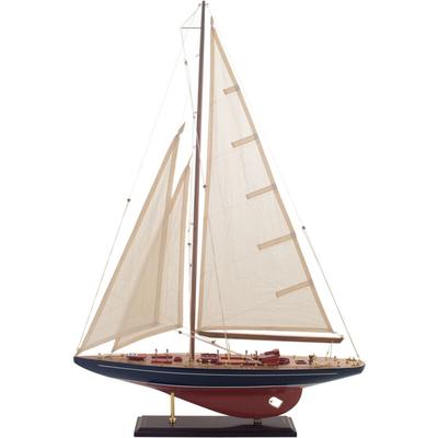 Boot Segelboot Fahrzeuge Braunes Modellboot – 87 x 61 x 11 cm - Signes Grimalt Image