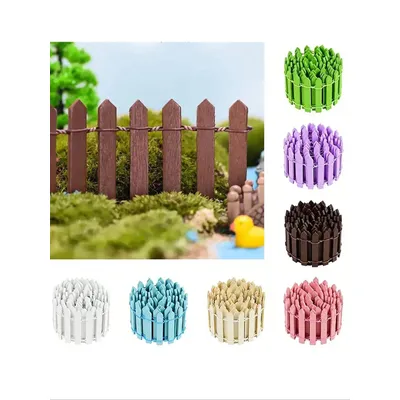 Mini Fence, Garden And Bonsai Decoration Fairy Tale Garden Fence Wooden Decoration, DIY HandicraftProject Mini Picket Fence