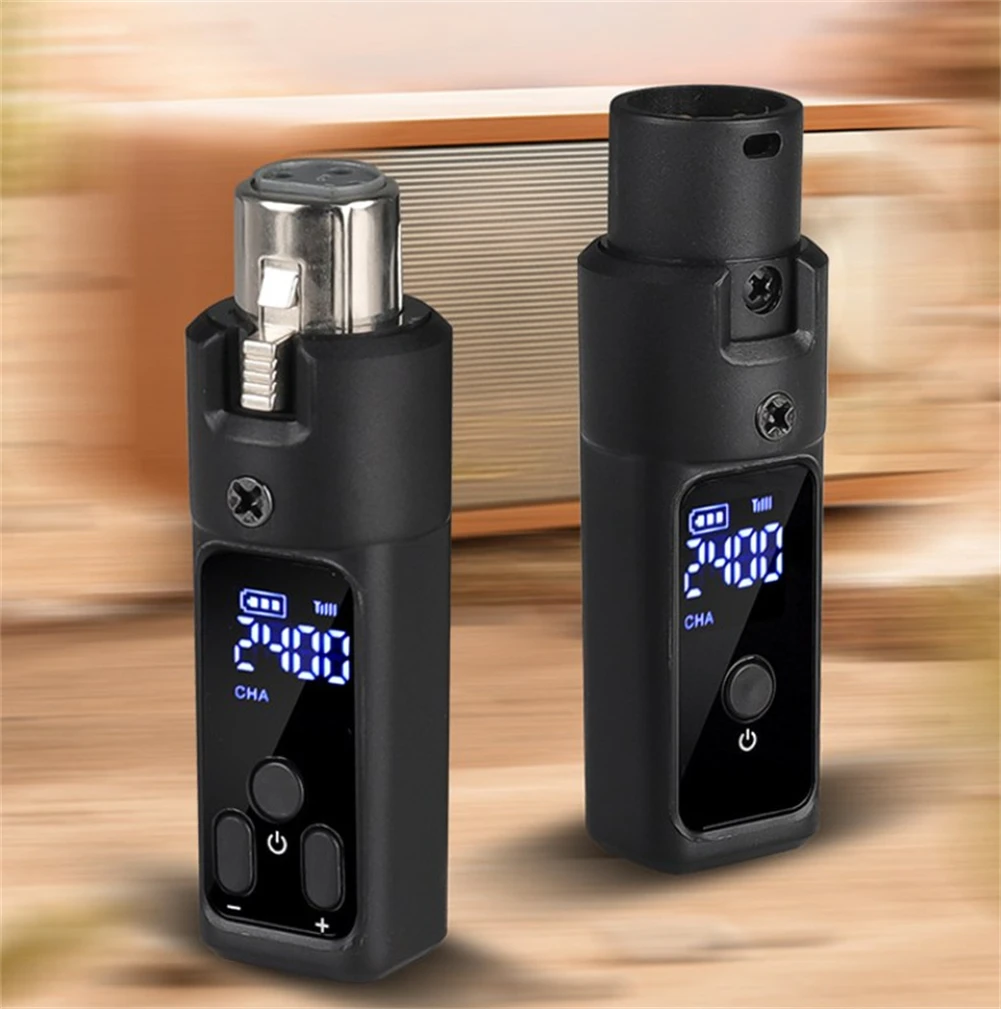2,4 GHz Wireless Mikrofon Konverter XLR Sender Und Empfänger Mic Gitarre Audio Mixer Adapter Für Dynamische Kondensator Image