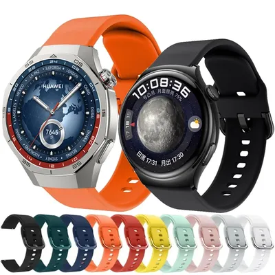 20mm 22mm Silikon Armband Für Huawei Uhr GT5Pro/GT2 3 4 5 46mm 42mm Armband Band Für Huawei GT3 Pro Image