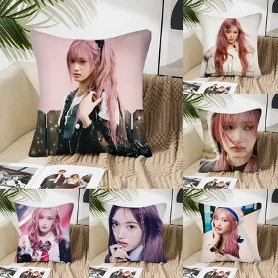 Leeseo Singer Girl Group I-IVE Kissenbezug, quadratisches Kissen, Schlafzimmer, Sofa, Freizeit, Image