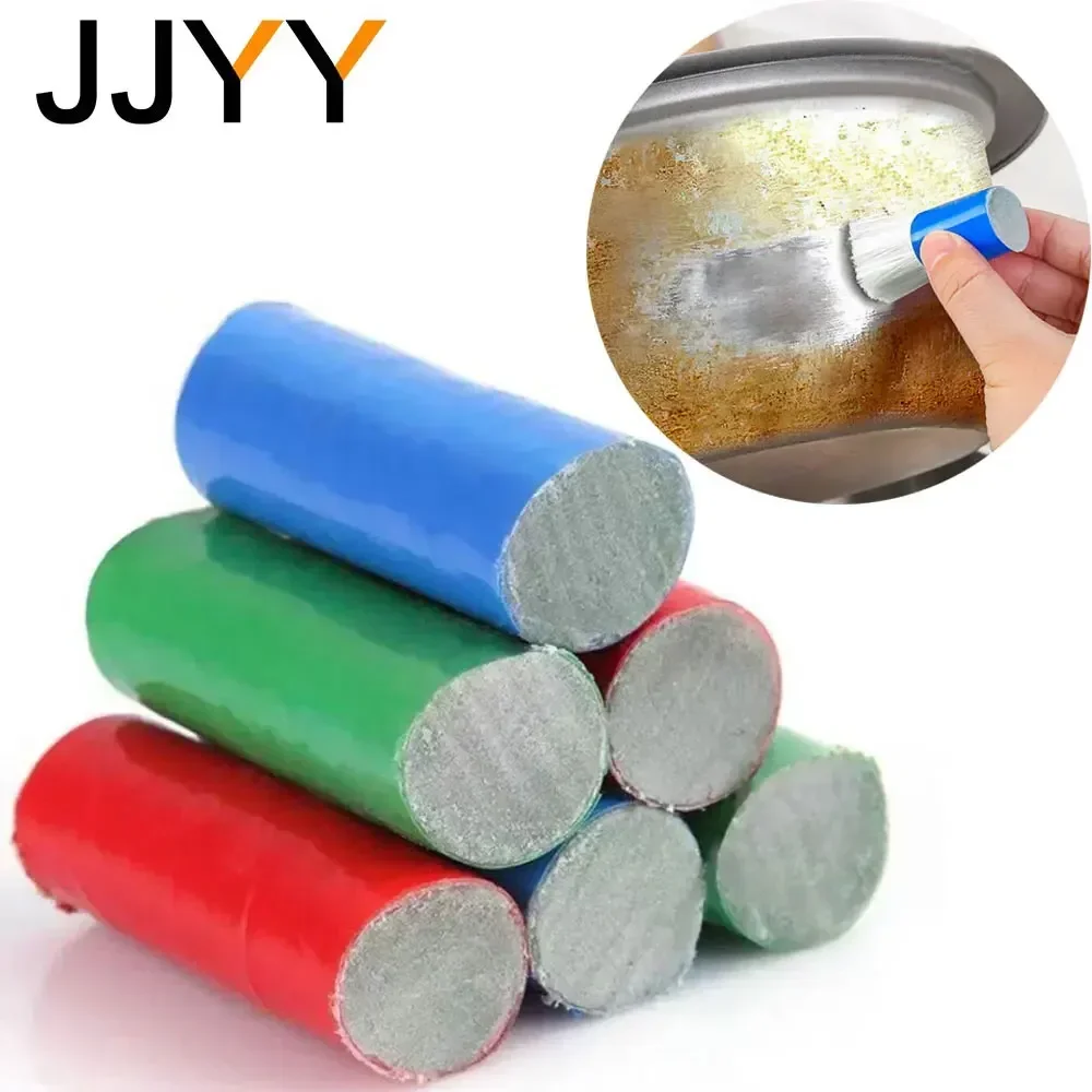 JJYY 2-teilige Reinigungsbürste, Zauberstab, Metalloxid-Bürste, Reinigung, praktische Küchenreinigungswerkzeuge, Küchenutensilien, Topfwaschwerkzeuge Image