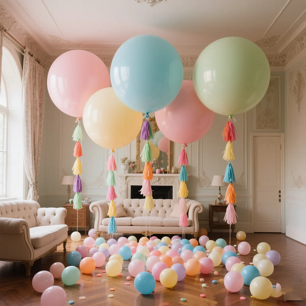 5-36 Zoll Macaron Farbe Ballon Girlande Bogen Kit Hochzeit Geburtstag Party Dekor Ballon 1. Geburtstag Kinder Baby Dusche Latex Ballons Image