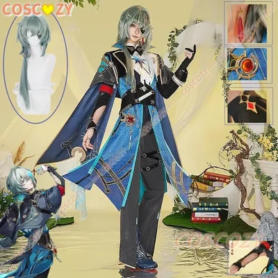 Hochwertiges Anaxagoras Cosplay Spiel Honkai Star Rail Kostüm Anaxa Uniform Perücke Grove Of Image