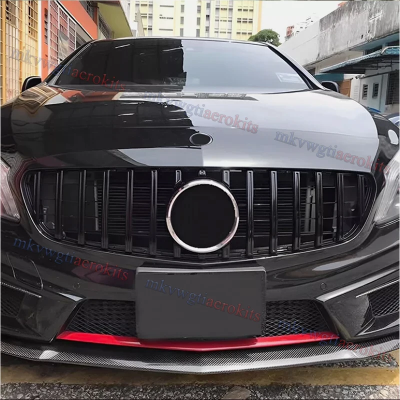 MagicKit Front GTR Diamond Front-Einlassgitter Stoßstangengrill für Mercedes Benz A-Klasse W176 A200 A250 A45 AMG 2013 2014 2015 Image
