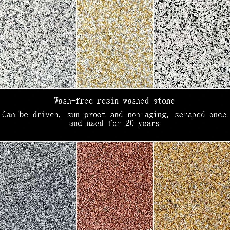 Waschfreie, harzgewaschene Steinfarbe, gebrauchsfertig, umweltfreundlich, kratzfest und druckfest, wasserdichte Steinfarbe für d Image