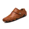Neue große Herren 100% Rindsleder Schuhe Mode lässig bequeme Herren hochwertige Lederschuhe