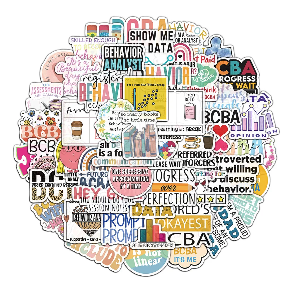 50 Stück Englisch Brief bcba Graffiti Aufkleber dekorative Handbücher, Handy hüllen, Laptops, Wasser becher Image