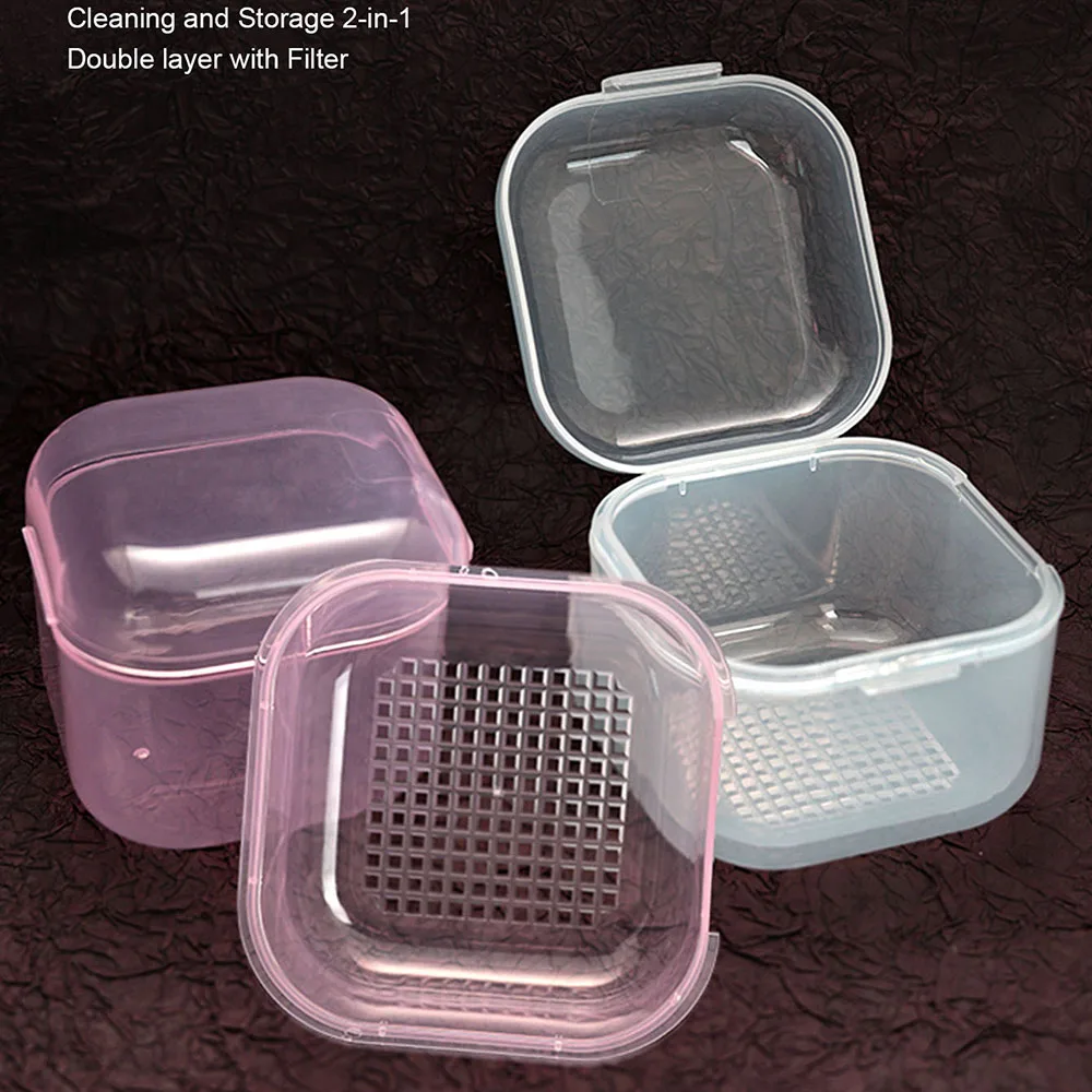 Nagel Bohrer Bits Reinigung Box Desinfektion Container Maniküre Sterilisation Tabletts Salon Liefert Sterilisator Tasse Mit Ablauf Korb Image