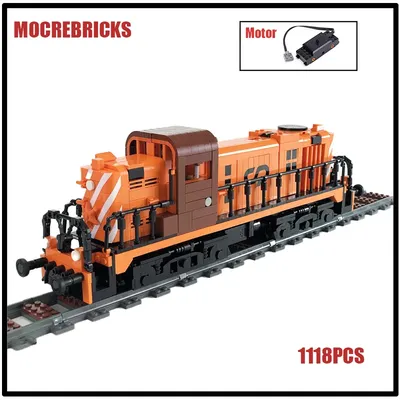Stadtbahn motor Züge cp elektrische Lokomotive Moc Bausteine Technologie Montage Modell Kinder Image