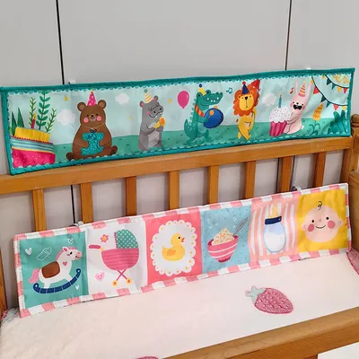 Tierisches Babyzaun-Stoffbuch, Aufklärungsbuch für die Früherziehung, weiche Tasche mit Bettüberzug, Image