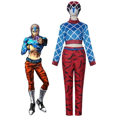 Guīdo Mista Cosplay Anime Guido Mista Kostüm Männer Frauen Party Halloween Kleidung Image