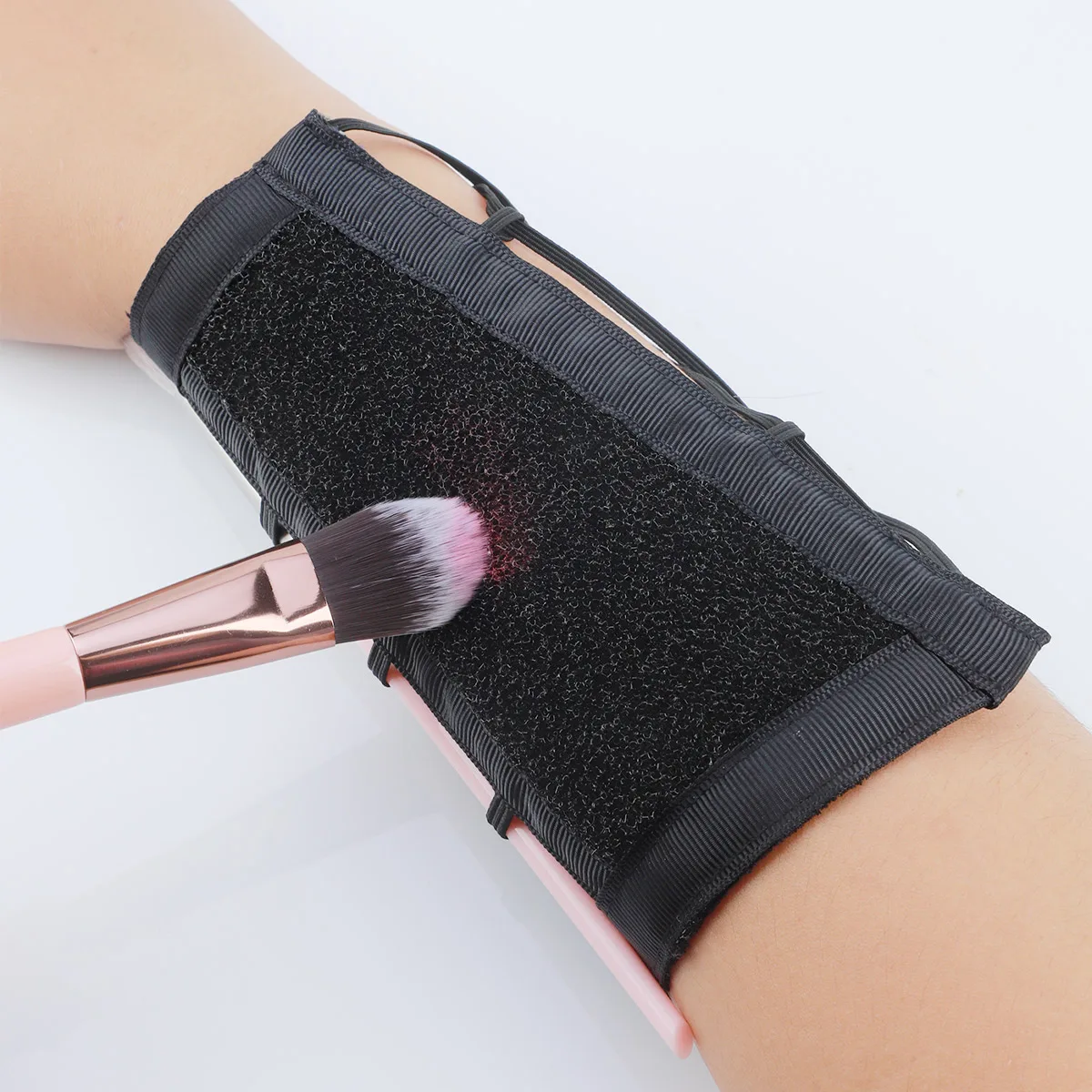 Arm Make-Up Pinsel Sauber Arm Schwamm Make-Up Pinsel Farbe Reinigung Schwamm Lidschatten Reiniger Trockenen Make-Up Pinsel Farbe Entferner Image