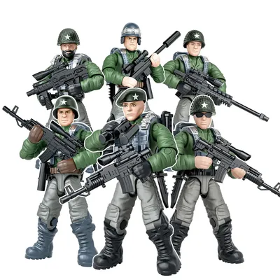 Militär WW2 MOC Armee SWAT Special Force Figuren Soldaten Bausteine Bricks Set Für Kinder Spielzeug Image