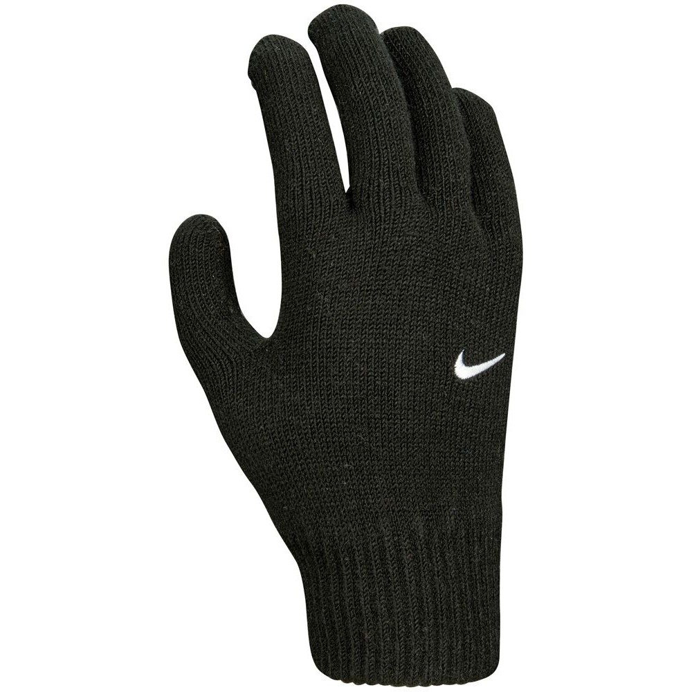 Nike Childrens/Kids Knitted Swoosh Winter Handschuhe (Schwarz/Weiß) Image