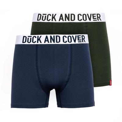Duck and Cover - "Galton" Boxershorts für Herren (2er-Pack) (Grün/Blau) Image
