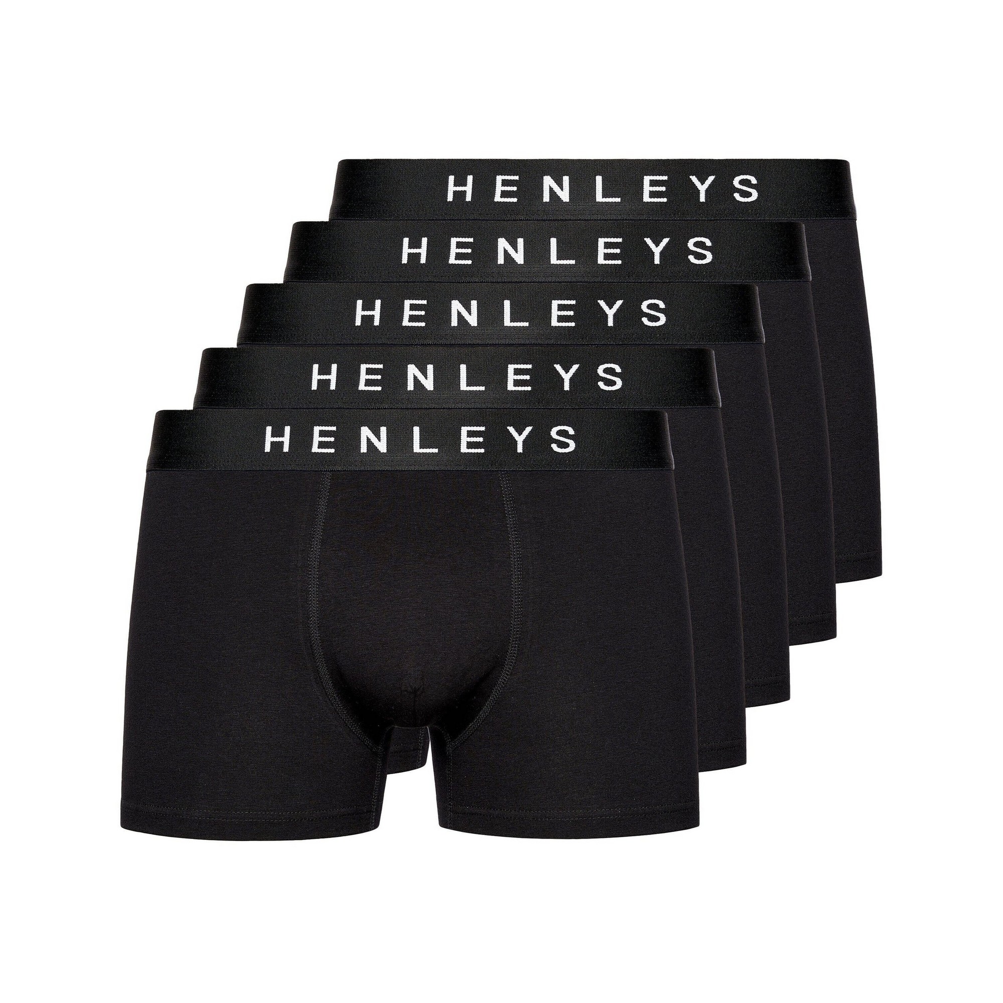Henleys - "Coalink" Boxershorts für Herren(5er-Pack) (Schwarz) Image