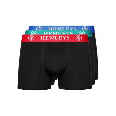 Henleys - "Primas" Boxershorts für Herren(3er-Pack) (Schwarz) Image