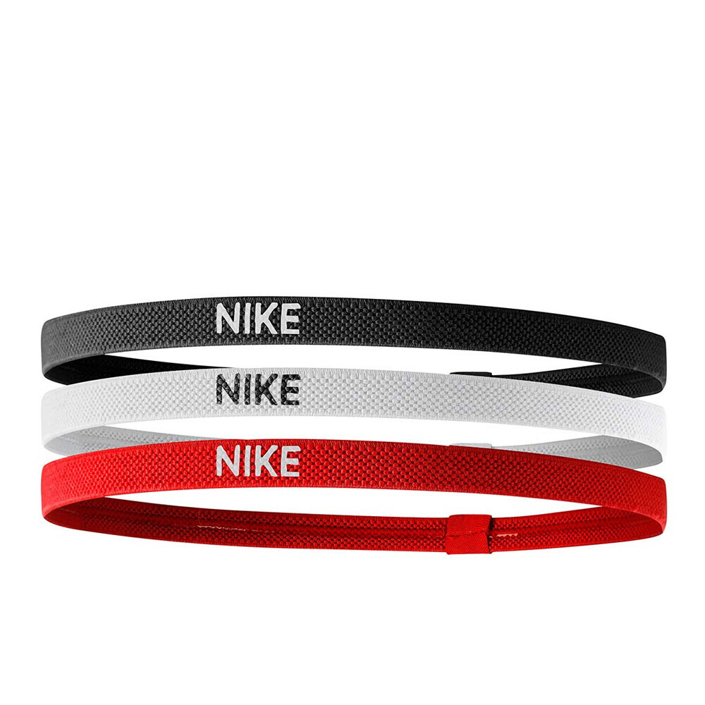 Nike - "Mixed Width" Stirnband (3er-Pack) (Schwarz/Rot/Weiß) Image