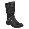 Rocket Dog Damen Kunstleder-Bikerstiefel Trumble (Schwarz)