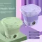 8L Portable Small Foldable Washing Machine with Spin Dryer For Socks Underwear Panties Washer