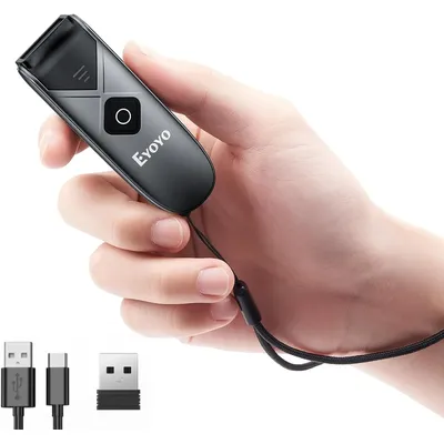 Eyoyo 015P Mini Portable 1D 2D Bluetooth Barcode Scanner QR Code Screen Reader PDF417 Data Matrix