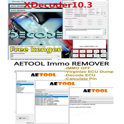 Xdecoder 10,3 con Keygen DTC removedor de grietas DTC apagado eliminar Software REMOVER V1.3 AETOOL