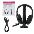 Trasmettitore per cuffie stereo wireless 5 in 1 Radio FM per DVD MP3 PC N2UB