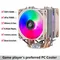 Ventilateur de refroidissement de processeur muet, processeur PC 4 broches/PWM, 2/4/6, tuyau de